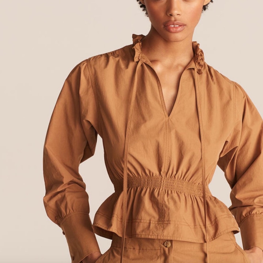 Rebecca Taylor Tan Blouse